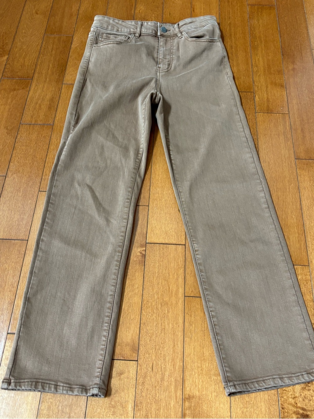 Well Worn Womens Size 6 28 Brown Classic Wide Straight-Leg Jeans Pants